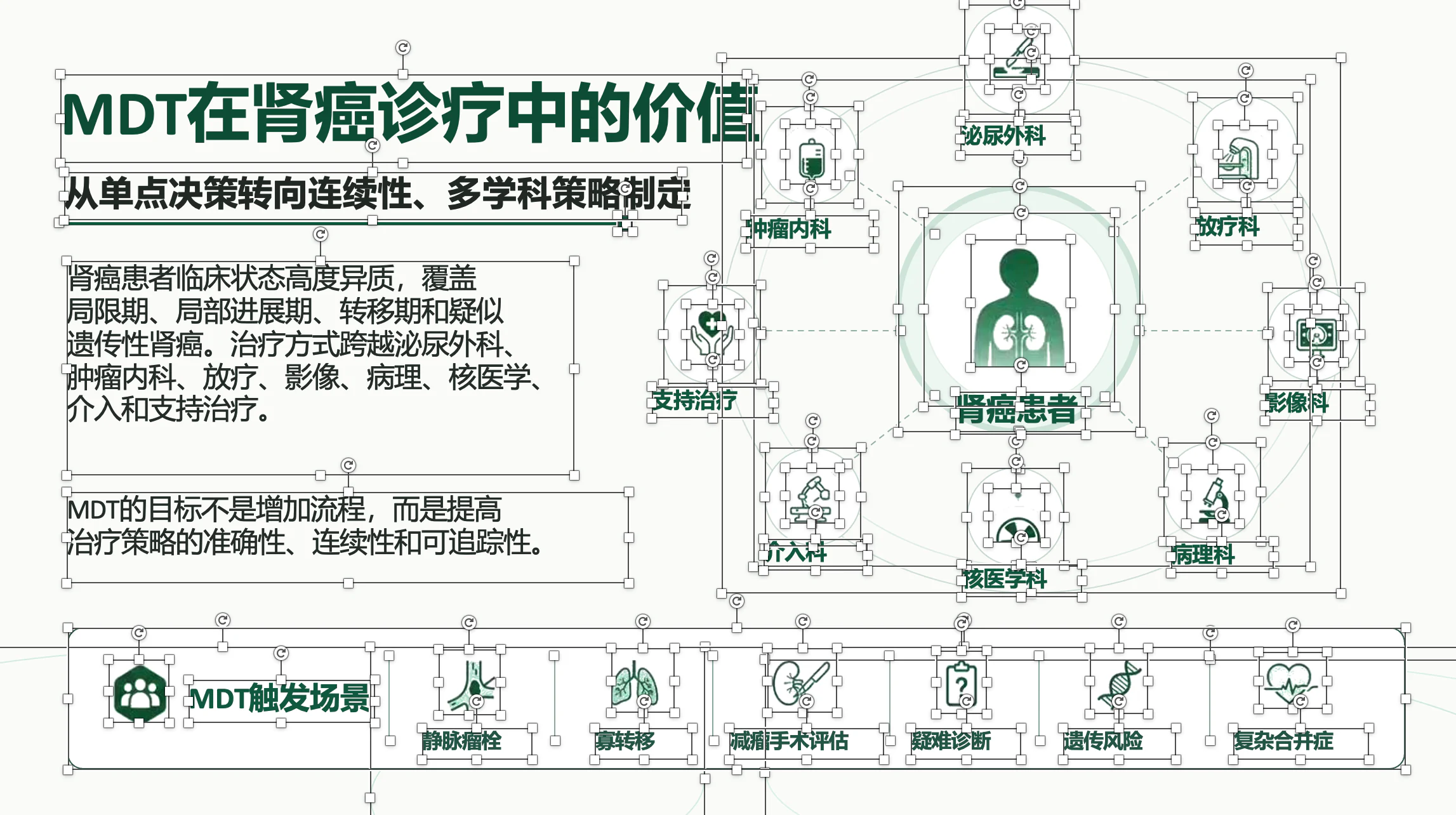 肾癌 MDT 信息图的可编辑重建效果
